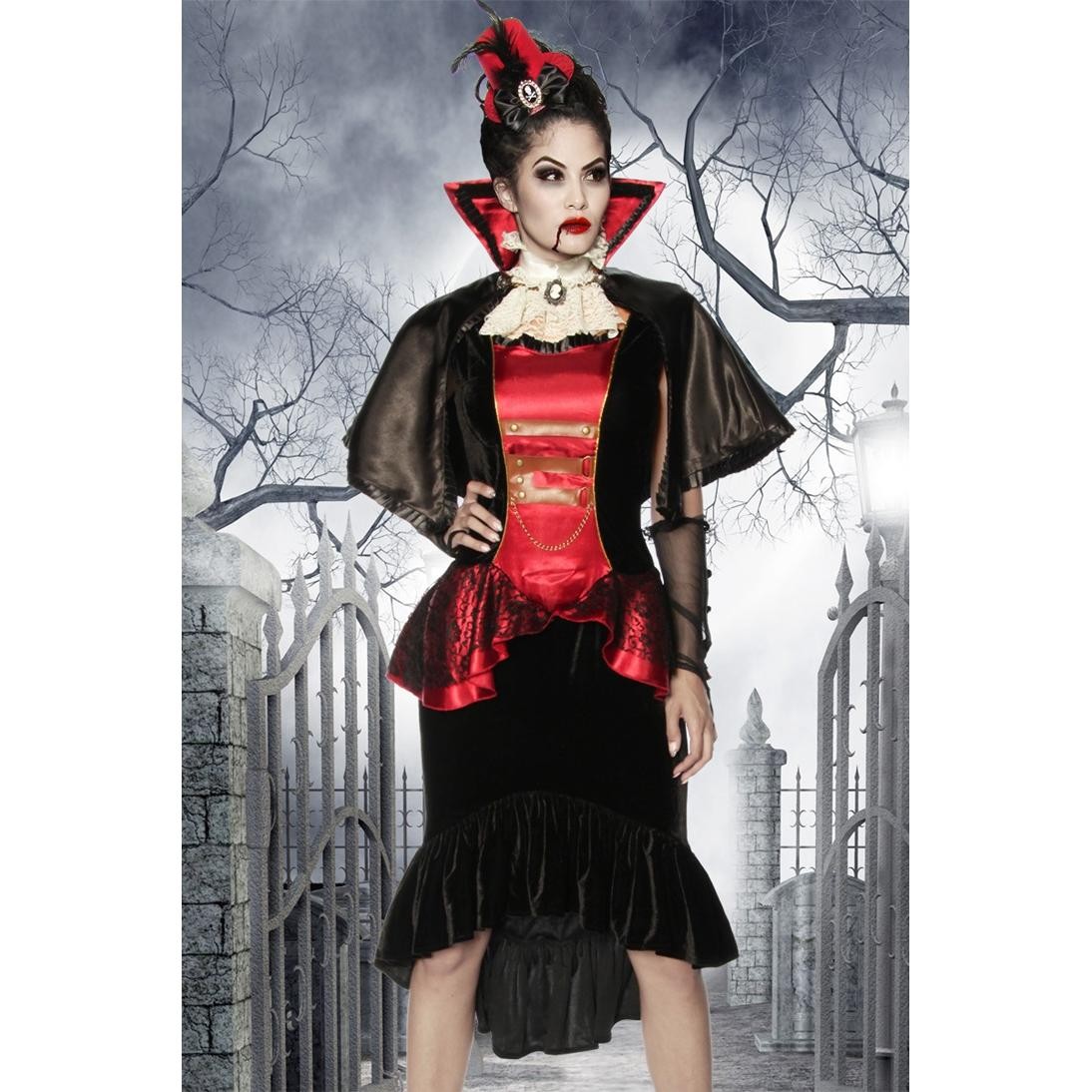  *NL  Vampir-Kostüm  -  schwarz 