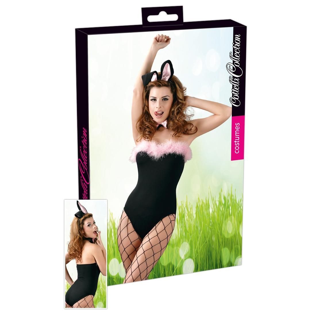  Cottelli  Collection  Costumes  -  Bunny  Set  schwarz 