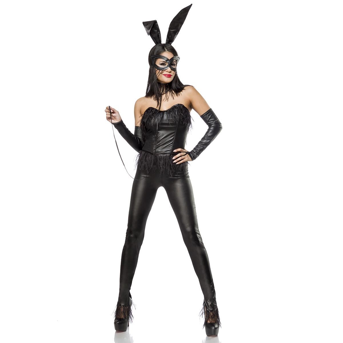  Bunny-Kostüm  -  schwarz 